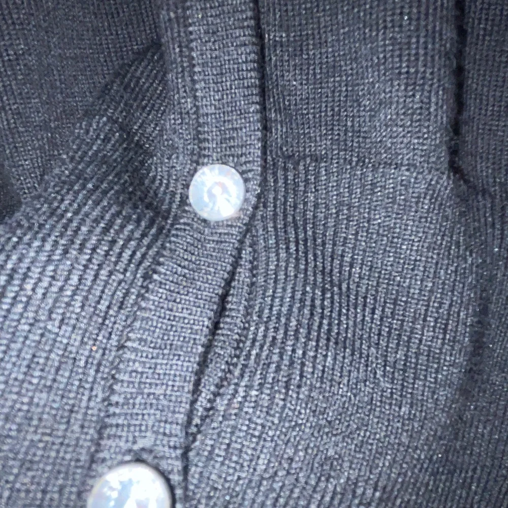 Womens long sleeve cardigan fancy buttons black size small - Picture 2 of 5